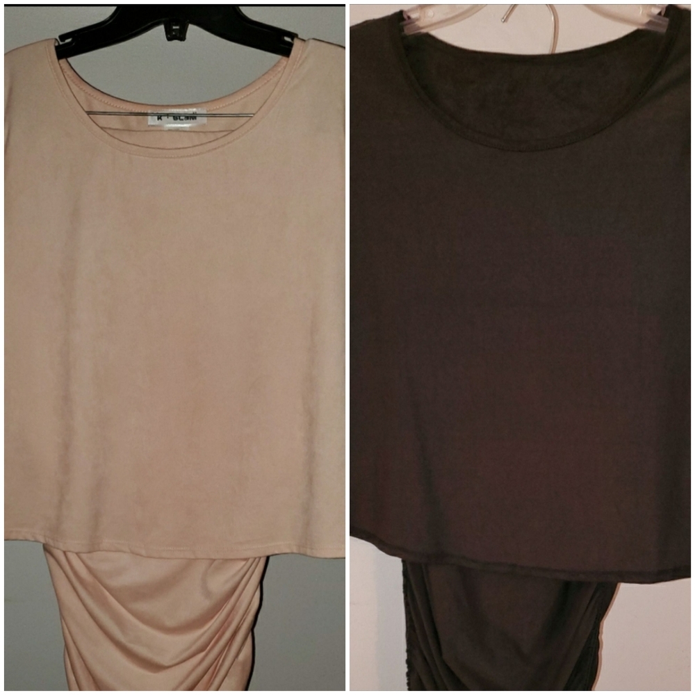Vegan Suede Maxi Skirt & Top Sets